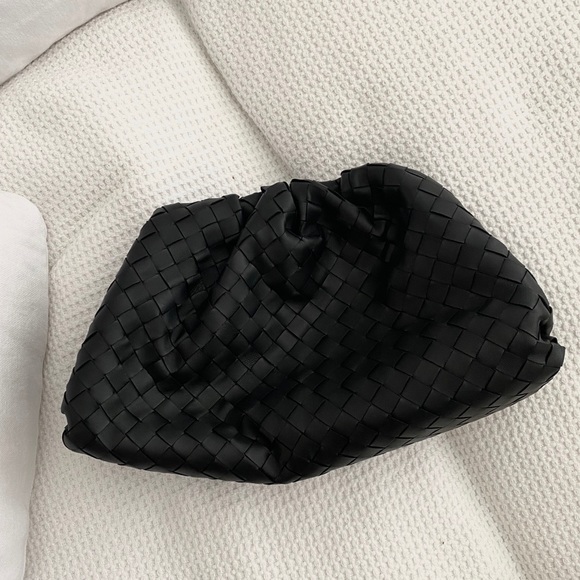 Bottega Veneta Handbags - NWT BOTTEGA VENETA LARGE POUCH - COLOR: BLACK